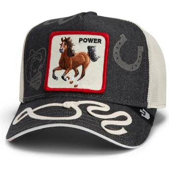 Cap išlenkta navy blue snapback Goorin Bros. Power Full Throttle Horse Play The Farm Navy Blue Hat The Farm de Goorin Bros.