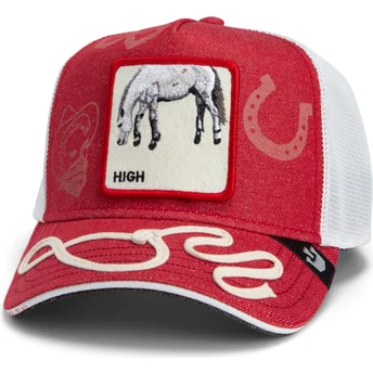 Kepurė išlenkta vilkikas raudona snapback Goorin Bros. High Way Up Horse Play The Farm Red Hat The Farm de Goorin Bros.