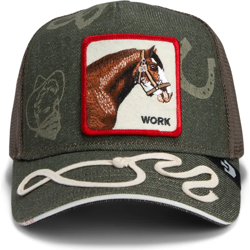 kepure-islenkta-vilkikas-zalia-snapback-goorin-bros-work-double-shift-horse-play-the-farm-green-hat-the-farm-de-goorin-bros