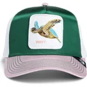 czapka-trucker-goorin-bros-turtle-wavy-allablur-great-escape-the-farm-zielona-biala-i-rozowa
