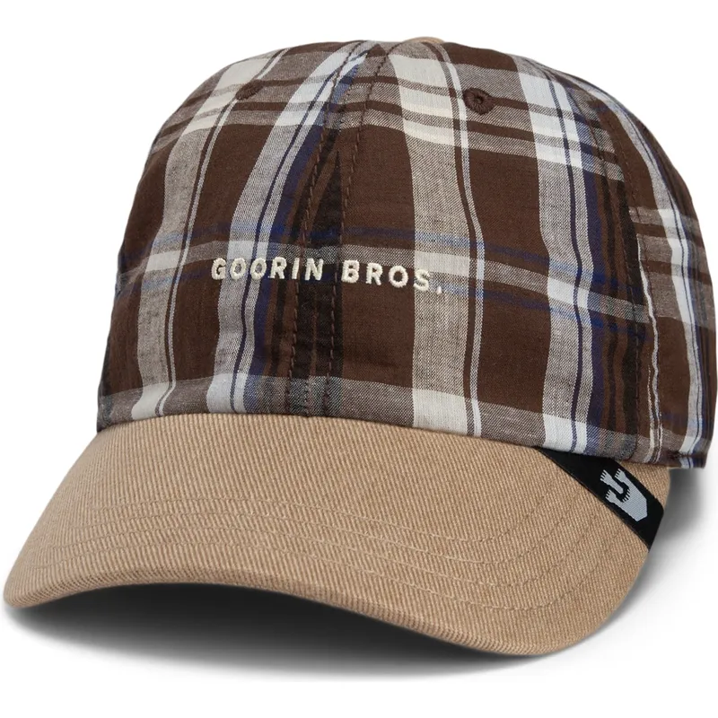 cap-islenkta-brown-snapback-goorin-bros-curved-brim-ask-your-mother-papa-cap-madras-the-farm-brown-cap-the-farm-de-goorin-bros