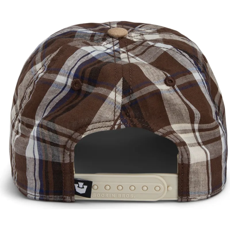 cap-islenkta-brown-snapback-goorin-bros-curved-brim-ask-your-mother-papa-cap-madras-the-farm-brown-cap-the-farm-de-goorin-bros