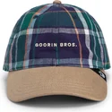 cap-islenkta-multicolor-snapback-goorin-bros-curved-brim-hardly-working-papa-cap-madras-the-farm-navy-blue-and-brown-cap-the-far