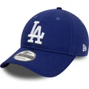 cap-islenkta-blue-adjustable-strap-9twenty-league-essential-los-angeles-dodgers-mlb-new-era