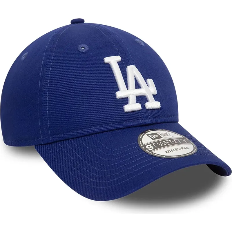 cap-islenkta-blue-adjustable-strap-9twenty-league-essential-los-angeles-dodgers-mlb-new-era