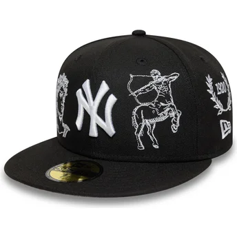 Czarna dopasowana czapka z daszkiem 59FIFTY Mythical New...