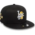 kepure-plokscia-juoda-snapback-9fifty-floral-los-angeles-dodgers-mlb-new-era