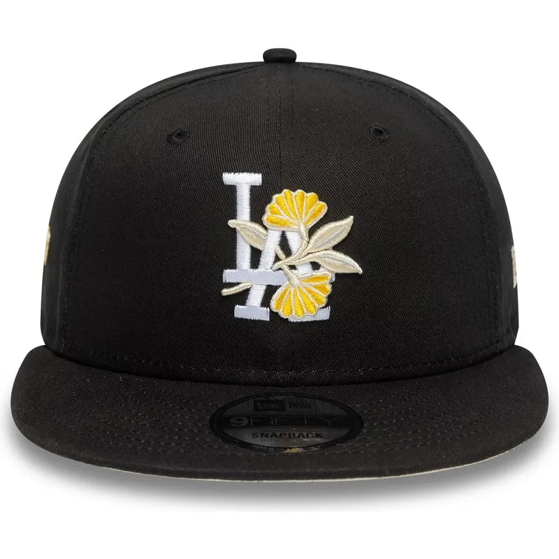 kepure-plokscia-juoda-snapback-9fifty-floral-los-angeles-dodgers-mlb-new-era