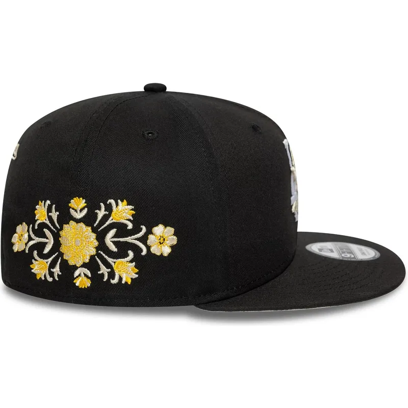 czarna-plaska-czapka-snapback-9fifty-floral-los-angeles-dodgers-mlb-new-era