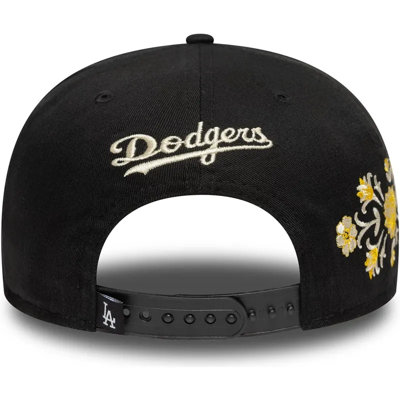 czarna-plaska-czapka-snapback-9fifty-floral-los-angeles-dodgers-mlb-new-era