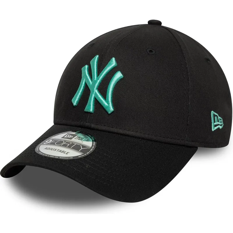 kepure-islenkta-juoda-reguliuojamas-9forty-league-essential-new-york-yankees-mlb-new-era