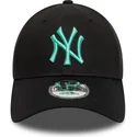 kepure-islenkta-juoda-reguliuojamas-9forty-league-essential-new-york-yankees-mlb-new-era
