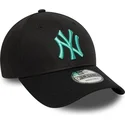 kepure-islenkta-juoda-reguliuojamas-9forty-league-essential-new-york-yankees-mlb-new-era