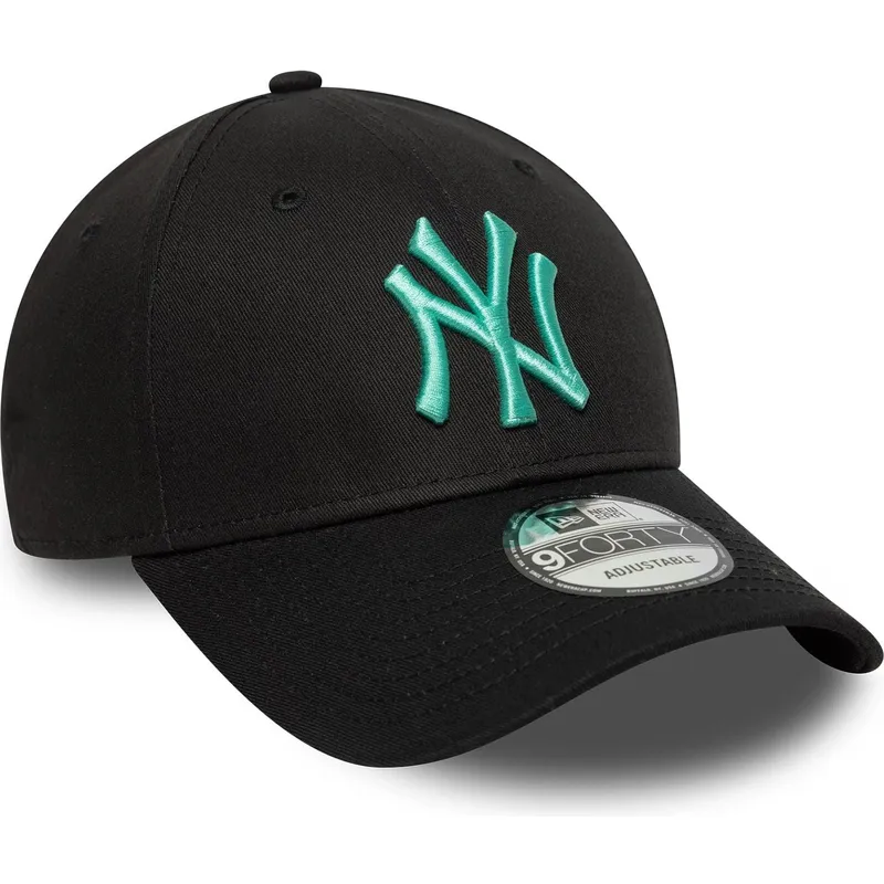 kepure-islenkta-juoda-reguliuojamas-9forty-league-essential-new-york-yankees-mlb-new-era
