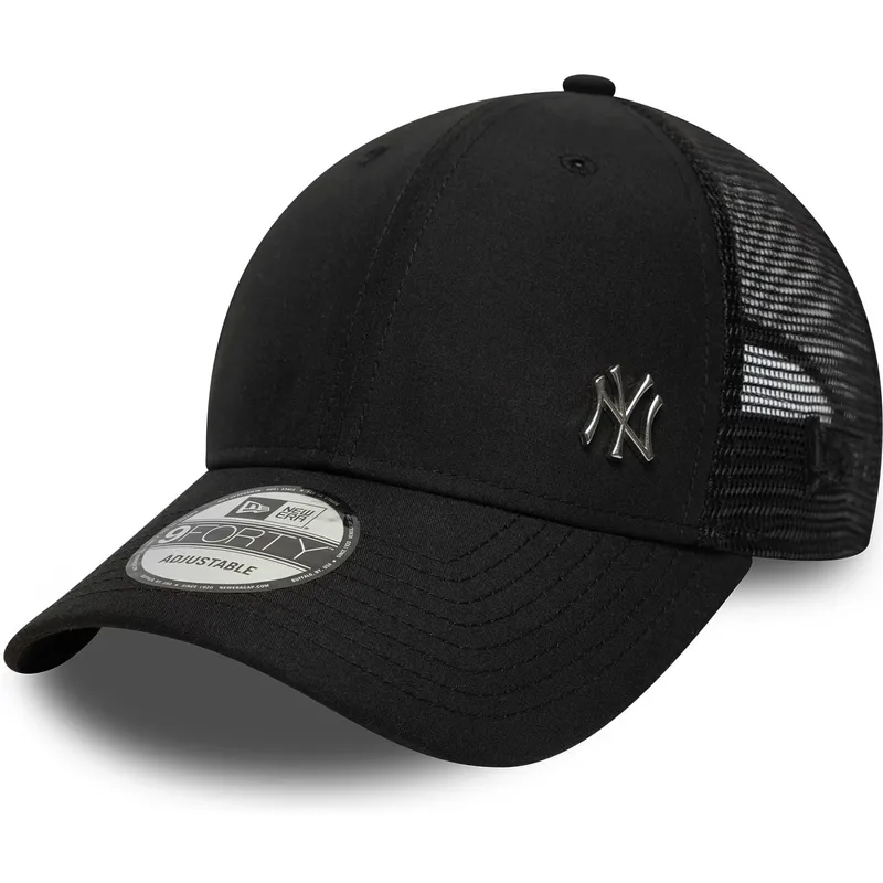 kepure-islenkta-juoda-reguliuojamas-9forty-flawless-new-york-yankees-mlb-new-era