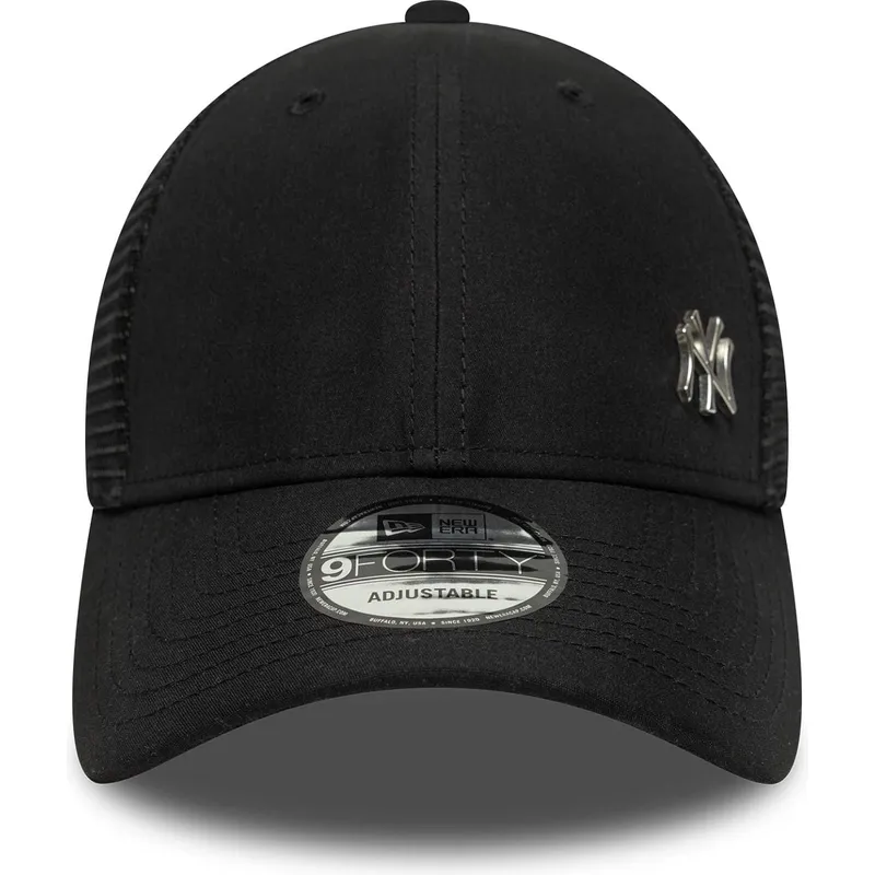 kepure-islenkta-juoda-reguliuojamas-9forty-flawless-new-york-yankees-mlb-new-era