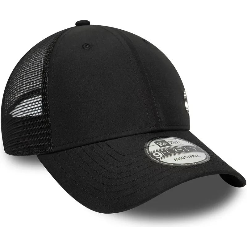 kepure-islenkta-juoda-reguliuojamas-9forty-flawless-new-york-yankees-mlb-new-era