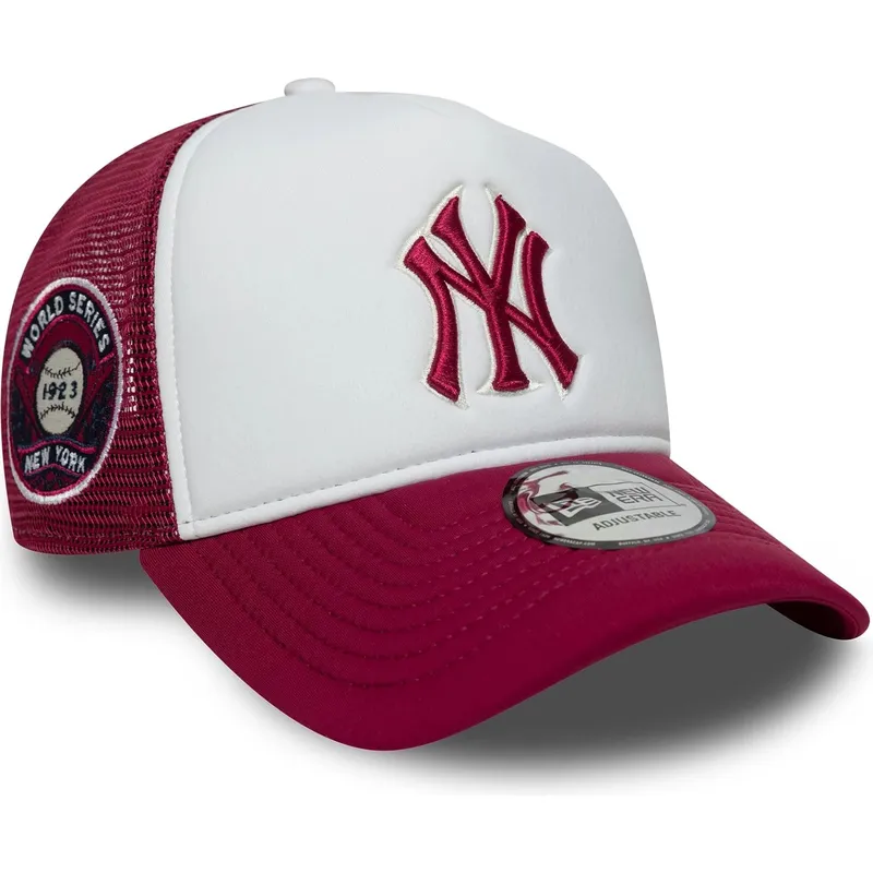 kepure-islenkta-raudona-snapback-e-frame-world-series-new-york-yankees-mlb-new-era