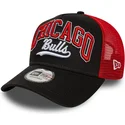 kepure-islenkta-juoda-snapback-e-frame-script-chicago-bulls-nba-new-era