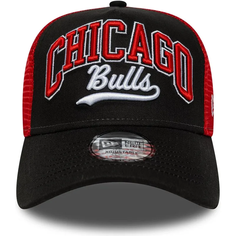 kepure-islenkta-juoda-snapback-e-frame-script-chicago-bulls-nba-new-era