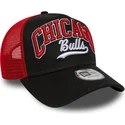 kepure-islenkta-juoda-snapback-e-frame-script-chicago-bulls-nba-new-era