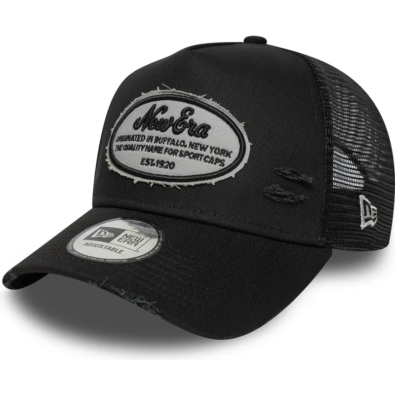 kepure-islenkta-juoda-snapback-a-frame-oval-distress-patch-new-era kepure-islenkta-juoda-snapback-a-frame-oval-distress-patch-new-era