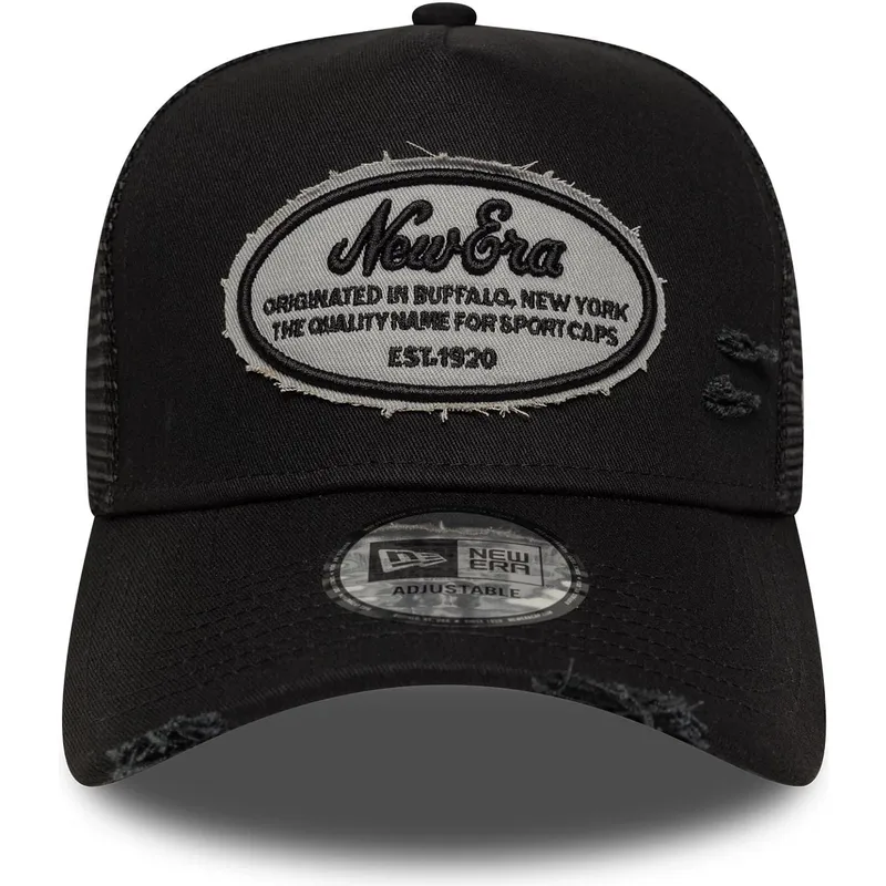 kepure-islenkta-juoda-snapback-a-frame-oval-distress-patch-new-era kepure-islenkta-juoda-snapback-a-frame-oval-distress-patch-new-era