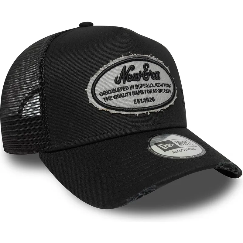 kepure-islenkta-juoda-snapback-a-frame-oval-distress-patch-new-era kepure-islenkta-juoda-snapback-a-frame-oval-distress-patch-new-era