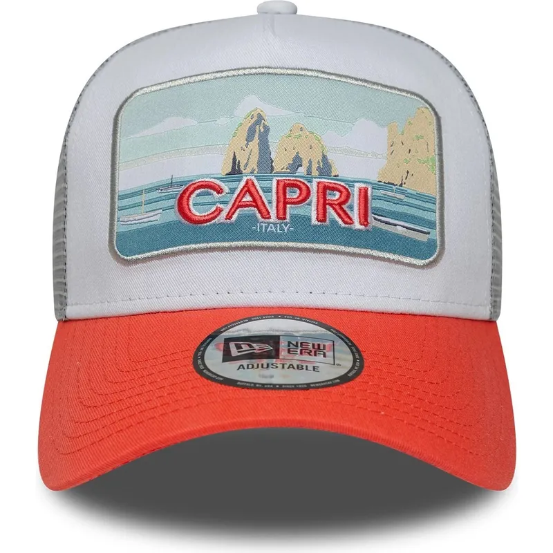 czapka-trucker-biala-i-pomaranczowa-capri-italy-a-frame-summer-new-era