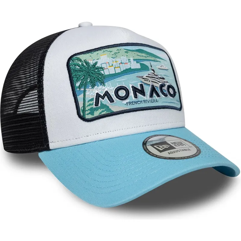 czapka-trucker-biala-czarna-i-niebieska-monaco-french-riviera-a-frame-summer-new-era