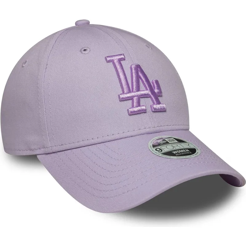 kepure-islenkta-violetine-reguliuojamas-9forty-league-essential-los-angeles-dodgers-mlb-new-era