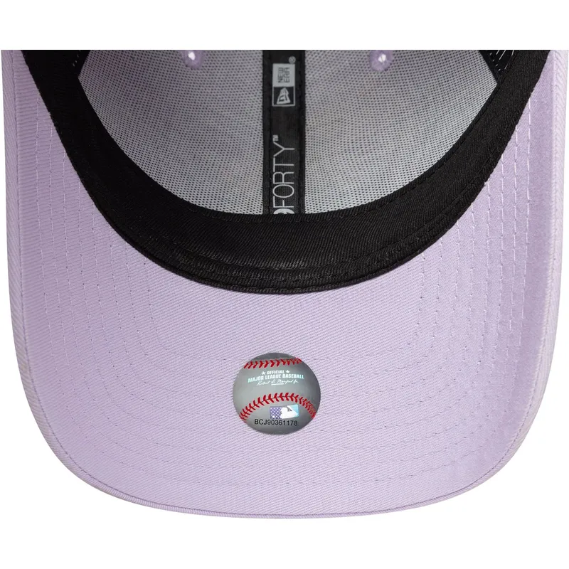 kepure-islenkta-violetine-reguliuojamas-9forty-league-essential-los-angeles-dodgers-mlb-new-era