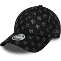 czarna-regulowana-czapka-z-daszkiem-dla-kobiet-9forty-monogram-new-york-yankees-mlb-new-era