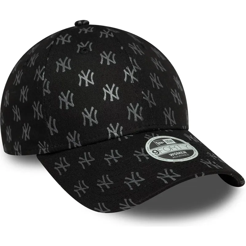 czarna-regulowana-czapka-z-daszkiem-dla-kobiet-9forty-monogram-new-york-yankees-mlb-new-era