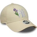kepure-islenkta-smelio-reguliuojamas-9forty-beaded-new-york-yankees-mlb-new-era
