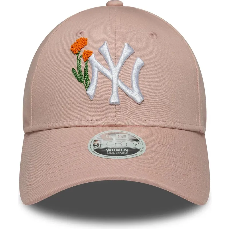 cap-islenkta-pink-adjustable-strap-9forty-beaded-new-york-yankees-mlb-new-era