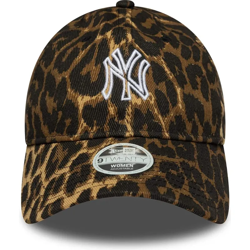 kepure-islenkta-leopardinis-reguliuojamas-9twenty-outline-new-york-yankees-mlb-new-era