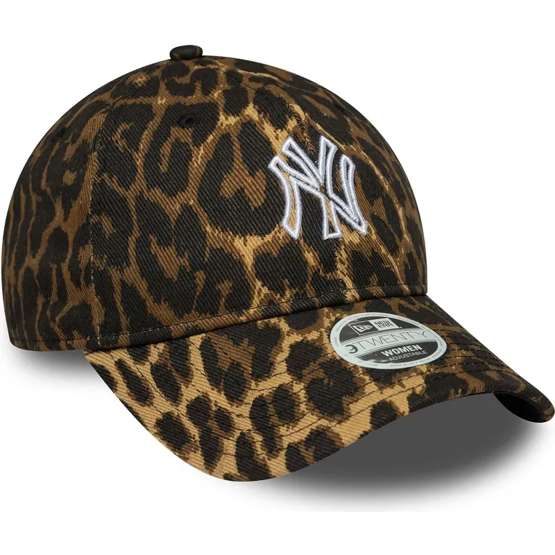 kepure-islenkta-leopardinis-reguliuojamas-9twenty-outline-new-york-yankees-mlb-new-era