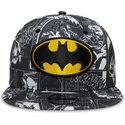kepure-plokscia-juoda-snapback-vaikams-9fifty-all-over-print-batman-dc-comics-new-era