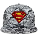 kepure-plokscia-juoda-snapback-vaikams-9fifty-all-over-print-superman-dc-comics-new-era