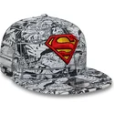kepure-plokscia-juoda-snapback-vaikams-9fifty-all-over-print-superman-dc-comics-new-era