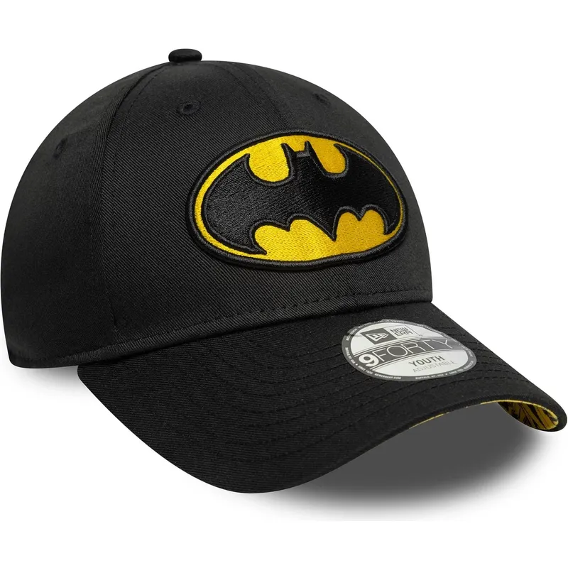 kepure-islenkta-juoda-reguliuojamas-vaikams-9forty-all-over-print-batman-dc-comics-new-era