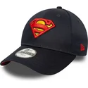 kepure-islenkta-tamsiai-melyna-reguliuojamas-vaikams-9forty-all-over-print-superman-dc-comics-new-era