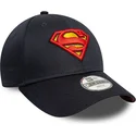 kepure-islenkta-tamsiai-melyna-reguliuojamas-vaikams-9forty-all-over-print-superman-dc-comics-new-era