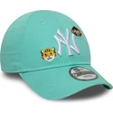 zielona-zakrzywiona-regulowana-czapka-dla-dzieci-9forty-animal-icon-new-york-yankees-mlb-od-new-era