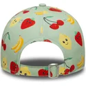 kepure-islenkta-zalia-reguliuojamas-vaikams-9forty-all-over-print-fruit-new-era
