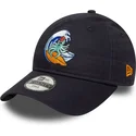 kepure-islenkta-tamsiai-melyna-reguliuojama-juostele-vaikams-9twenty-surf-crew-new-era