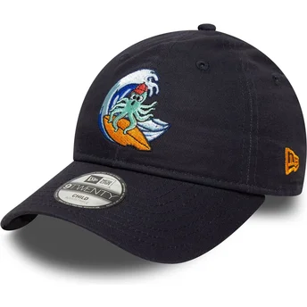 Kepurė išlenkta tamsiai mėlyna reguliuojama juostelė vaikams 9TWENTY Surf Crew New Era