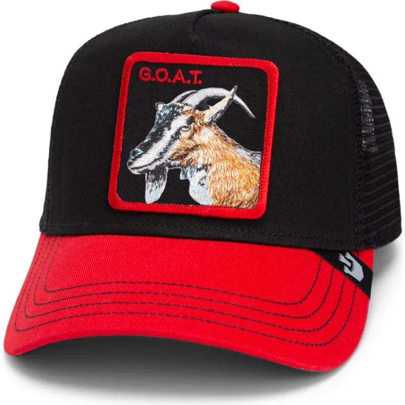 czapka-trucker-czarna-i-czerwona-koza-the-goat-steer-fab-farm-od-goorin-bros