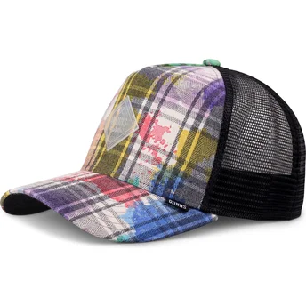 Czapka trucker wielokolorowa HFT Dirty Check od Djinns